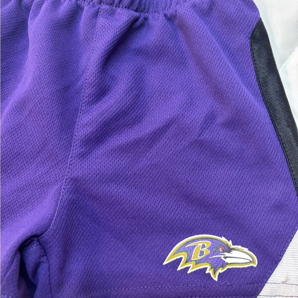 NFL Baltimore Ravens Purple and Black Kids Shorts size 12M
